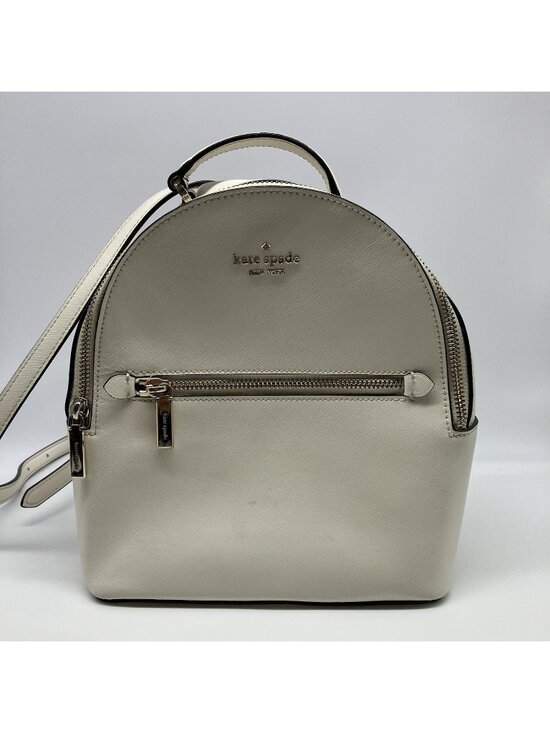 kate spade Handbags - Kate Spade New York Cream Leather Mini Backpack Bag Purse 9x8x4 - S1